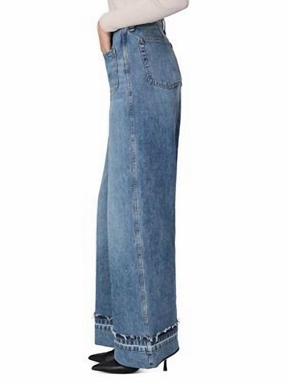 NWT Rag & Bone Marina High Rise Wide Leg Jeans in Liliana Denim Sz 31 Summer Lux - Picture 6 of 15
